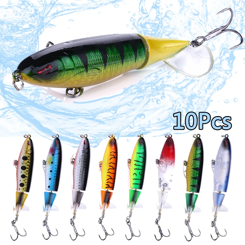 Fishing Lure Accessories - 10 шт., набор рыболовных приманок-поппер, 11