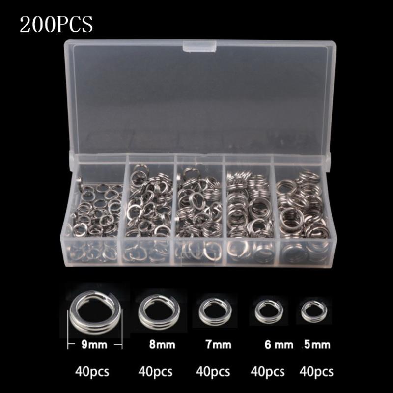 Fishing Lure Accessories - 200 шт. разъемных колец из высокопрочной