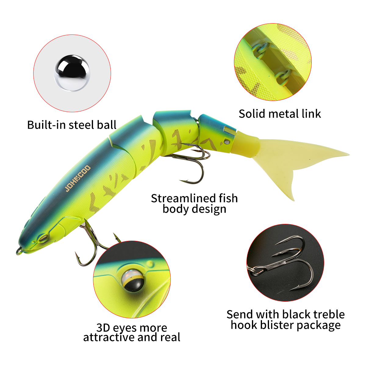 Рыболовная приманка Johncoo, 2 – обзор и цена Fishing Lure Swimbait
